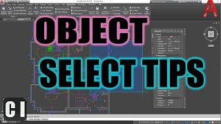 Autocad How to Select all Objects in a Layer amp More Selection Tips  2 Minute Tuesday [upl. by Hselin]