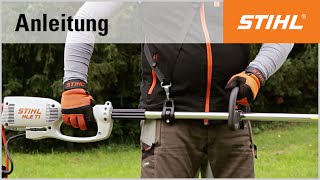 Einen STIHL ElektroHeckenschneider starten und stoppen [upl. by Nelyahs]