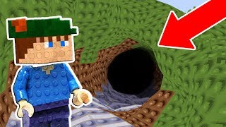 CONSEGUIMOS ENTRAR NO MUNDO REDONDO DE LEGO DA VIDA REAL NO MINECRAFT [upl. by Gibbie]