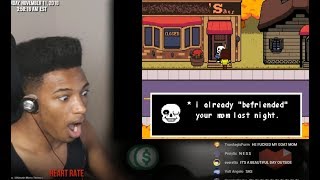 ETIKA REACTS TO SANS IN DELTARUNE [upl. by Dabbs]