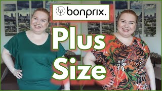 BONPRIX PLUS SIZE MIERZYMY  NARURALNE MATERIAŁY I BARDZO UDANE ZAMÓWIENIE 💚🧡 [upl. by Gnof]