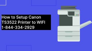 How Do I Connect My ts3522 to WIFI  18443342929  IJ Start Canon TS3522 Setup to WIFI [upl. by Etnoid880]