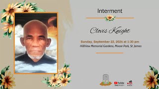 Interment Service for Clovis Knight [upl. by Phaih]