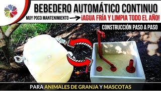 💧 Como hacer un BEBEDERO AUTOMÁTICO para GALLINAS o ANIMALES 💧 ¡AGUA FRÍA y LIMPIA TODO EL AÑO [upl. by Latty]