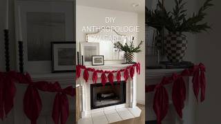 DIY Anthropologie Bow Garland Christmas Decor christmas diydecor anthropologie diycrafts home [upl. by Elston]