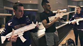 FaZe REAL LIFE Fortnite SCAR vs BOLT SNIPER [upl. by Eitsud]