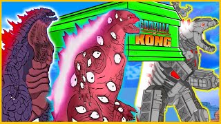 TEAM GODZILLA amp KONG vs Evolution of MONSTER WALA PIG  Coffin Dance Meme Song COVER [upl. by Lydnek]