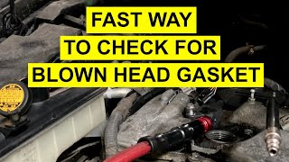 HOW TO TEST FOR HEAD GASKET FAILURE ON AN ENGINE EASY WAY [upl. by Akeihsal742]