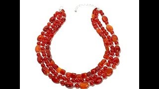 Jay King Carnelian Beaded Necklace [upl. by Rehpotsihrc]