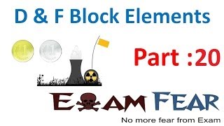 Chemistry D amp F Block Elements part 20 Chemical reactivity CBSE class 12 XII [upl. by Fabozzi]