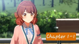 Gakuen Idolmaster Main Story Chapter 1 Hatsuboshi Academy  Episode 1 English Sub [upl. by Mile913]