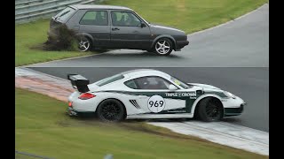 Dizzy Porsche Skoda Drift Show Many Spins 05072024 Vrij Rijden Zandvoort [upl. by Birck]