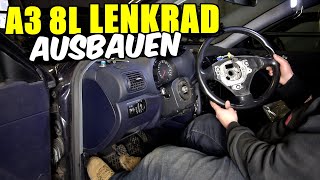 AUDI A3 8L LENKRAD AUSBAUEN  DEMONTIEREN TUTORIAL  ANLEITUNG [upl. by Souza803]