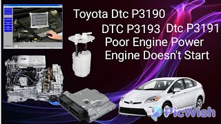 TOYOTA dtc P3190 P3191 P3191 Poor engine power Engine doesnt start Put of Fuel [upl. by Anailuy318]