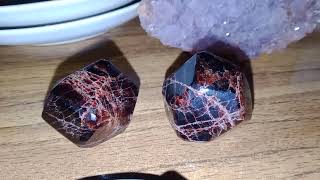 Garnet crystals set 3 cm [upl. by Llatsyrc]