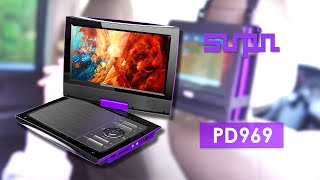 SUNPIN PD969 9quot Swivel Screen Portable DVD player Discounted [upl. by Camfort]