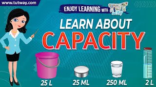 Capacity  Capacity for Kids  Measuring Volume  Math [upl. by Asin]