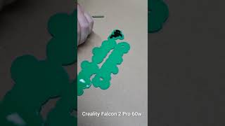 Making acrylic Cake topper on my Creality Falcon 2 Pro 60w Laser cutter [upl. by Eisnyl542]