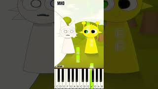 Simon Kiss Edition Incredibox Sprunki fash  Piano Tutorial [upl. by Namus]