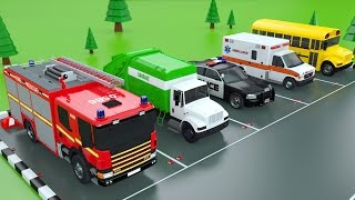 Colors with Car Parking Street Vehicles Toys  Colors Videos for Children [upl. by Jumbala133]