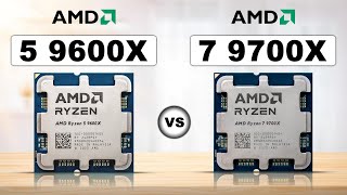 AMD Ryzen 5 9600X vs 7 9700X Review [upl. by Lasko]