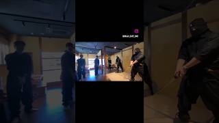 Short Katana Japanese Sword Training by Ninjas ninja katana japan experience [upl. by Lorain]