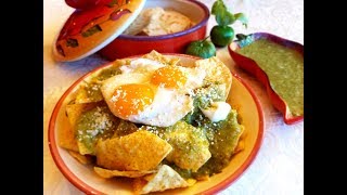 💖 Chilaquiles amp Salsa Verde Recipe or Green Mexican Salsa  Hangover Cure  Tomatillo sauce [upl. by Onaicul384]