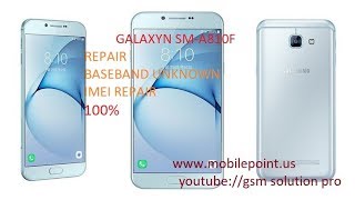 SAMSUNG GALAXY SMA810f BASEBAND REPAIR 100 [upl. by Ailina910]