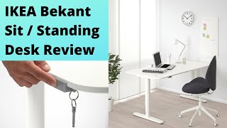 REVIEW IKEA Bekant Sit  Standing Desk REVIEW [upl. by Nairred]