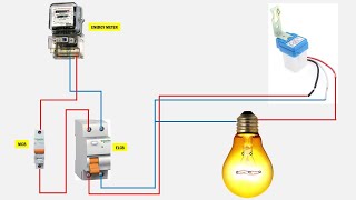 photocell sensor wiring  Photocell Sensor Wiring Connection with Load [upl. by Onairotciv]