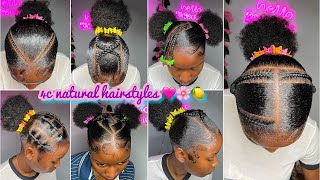 🍏🍋🍡BEST 4c natural HAIRSTYLES  𝐒𝐥𝐚𝐲𝐞𝐝 edges 🩵 NEW TRENDY NATURAL hairstyles 🍏🦋 [upl. by Annail]