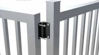 Gate hinges with Adjustable Tension from Safetech Hardware [upl. by Foley]