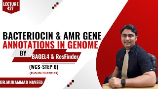 Bacteriocins and AMR genes prediction in Genome  BAGEL4  ResFinder  WGS6  Lec 427  Dr Naveed [upl. by Namsaj]