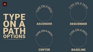 How to Type on a Path in Illustrator  Illustrator text [upl. by Oiramd]