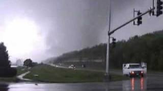 Tornado crossing 9 highway Parkville Missouri May 4th 2003 [upl. by Notlih61]