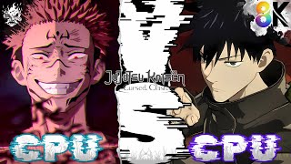 Jujutsu Kaisen Cursed Clash  AI vs AI Sukuna vs Megumi Fushiguro  Power vs Potential [upl. by Meave]