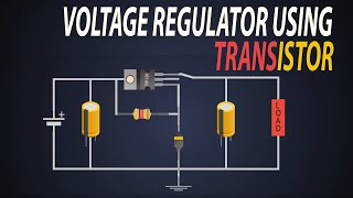 Voltage Regulator using Transistor  Series Voltage Regulator  cheap Voltage Regulator [upl. by Esirrehc]