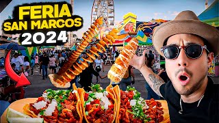 Comida Que DEBES PROBAR en la FERIA DE SAN MARCOS 2024 🤠🇲🇽✅ [upl. by Ulric99]