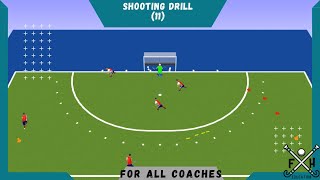 FIELD HOCKEY SHOOTING DRILL 11 for all COACHES [upl. by Kristofor]