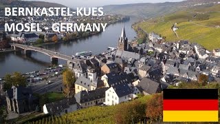 BernkastelKues in Mosel Germany  German Moselle Valley  Wine Tourism travel video Deutschland [upl. by Sophy]