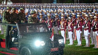 Presiden Prabowo Pimpin Upacara Parade Senja dan Jamuan Santap Malam Magelang 25 Okt 2024 [upl. by Llemij317]