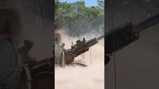 US Marines Australian Army fire M777A2 howitzers during Exercise Thunder Walk 24 [upl. by Sitrik829]