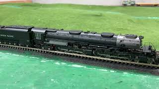 N scale big boy ability to pull heavy and long trains [upl. by Elvyn246]