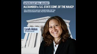 Alexander v SC State Conference of the NAACP  LDF Oral Argument [upl. by Lledal]