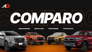 Nissan Navara vs Isuzu DMAX vs Ford Ranger vs Toyota Hilux  Pickup Truck Comparo [upl. by Hock53]