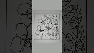 Drawing myosotis flower drawing meditativedrawing flowers mindfulart art illustration [upl. by Pelpel]