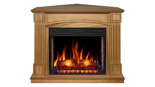 Electric fireplace universal 2in1 ArtiFlame Boston AF28S light oak [upl. by Renato]