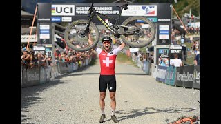 START to FINAL LAP MENS ELITE XCO 2022 MTB UCI World Championship highlights  NINO SCHURTER [upl. by Mile]