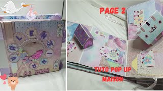 Coffret naissance fille COMPLET PAGE 2TUTO POP UP MAISON [upl. by Qahsi]