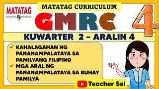 GMRC 4 QUARTER 2 WEEK 4 MATATAG  Kahalagahan ng Pananampalataya sa Pamilyang Filipino at Mga Aral [upl. by Juliano]